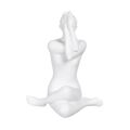 Figura Decorativa Branco 18 X 13 X 24 cm