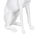 Figura Decorativa Branco Cão 19 X 12 X 37,5 cm