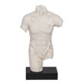 Figura Decorativa Preto Creme 26,5 X 14 X 45 cm