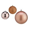 Bolas de Natal ø 10 cm 6 Unidades Cor de Rosa Plástico