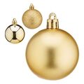 Bolas de Natal ø 5 cm 24 Unidades Dourado Plástico