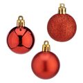 Bolas de Natal 20 Unidades Vermelho Plástico