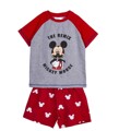 Pijama de Verão Mickey Mouse Vermelho Cinzento 10 Anos