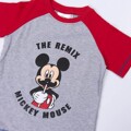 Pijama de Verão Mickey Mouse Vermelho Cinzento 3 Anos