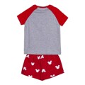 Pijama de Verão Minnie Mouse Vermelho Cinzento 8 Anos