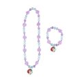 Conjunto Colar e Pulseiras Princesses Disney Roxo 2 Peças Turquesa