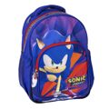 Mochila Escolar Sonic Roxo 32 X 15 X 42 cm