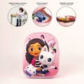 Mochila Escolar 3D Gabby's Dollhouse Cor de Rosa 25 X 31 X 10 cm