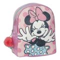 Mochila Casual Minnie Mouse Cor de Rosa 19 X 23 X 8 cm