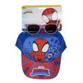 Conjunto de Boné e óculos de Sol Spidey 2 Peças Vermelho Azul (51 cm)