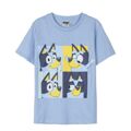 Camisola de Manga Curta Infantil Bluey Azul Claro 3 Anos