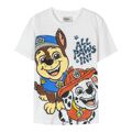 Camisola de Manga Curta Infantil The Paw Patrol Branco 6 Anos