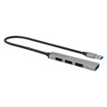 Hub USB Coolbox COO-HUB195 Cinzento Prateado