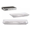 Tabuleiro Madlen Cristal Transparente (12 X 1,8 X 21,8 cm) (2 Pcs)