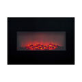 Chaminé Elétrica Decorativa de Parede Classic Fire Memphis Preto 1800 W