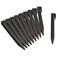 Estacas de Enterrar para Jardim 10 pcs Preto Nature