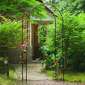 Arco de Jardim 100x37x230 cm Metal Preto Nature