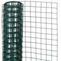 Rede Arame Quadrada 1x5 M 13 mm Aço Revestido a Plástico Verde Nature