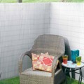 Tela de Jardim Face Dupla Pvc 1x3 M Branco Nature