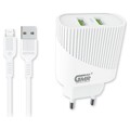 Carregador USB Goms Cabo Lightning 1 M