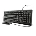 Teclado e Rato Trust 23970 Preto Qwerty Us