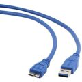 Cabo USB 3.0 a para Micro USB B Gembird CCP-MUSB3-AMBM-0.5 (0,5 m) Azul 50 cm