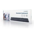 Teclado Gembird KB-U-103-RU Preto Monocromática Inglês Russo Qwerty