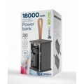 Powerbank Gembird PB18-TQC3-01 Preto Transparente 18000 Mah