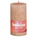 Bolsius Velas Rústicas Cilíndricas Shine 4 pcs 130x68 mm Rosa Nublado