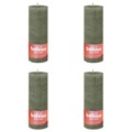 Bolsius Velas Rústicas Cilíndricas Shine 4pcs 190x68 mm Azeitona Fresca