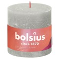 Bolsius Velas Rústicas Cilíndricas Shine 3pcs 100x100mm Cinzento Areia