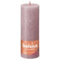 Bolsius Velas Rústicas Cilíndricas Shine 4pcs 190x68mm Rosa Cinza