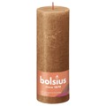 Bolsius Velas Rústicas Cilíndri. Shine 4pcs 190x68mm Castanho Moderno