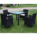 Mesa Jantar para Jardim 9 Un. Vime Preto