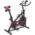  Bicicleta de Spinning com Sensores de Pulso Preto e Vermelho