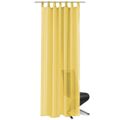 Cortinas em Voile 2 pcs 140x175 cm Amarelo