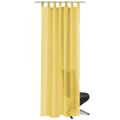  Cortinas em Voile 2 Un. 140x245 cm Amarelo