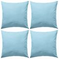 Almofadas para Exterior 4 pcs 45x45 cm Azul Claro