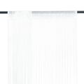  Cortinas de Fios 2 Fios 100x250 cm Branco