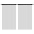 Cortinas de Fios 2 pcs 140x250 cm Preto