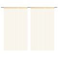 Cortinas de Fios 2 pcs 140x250 cm Bege