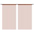 Cortinas de Fios 2 pcs 140x250 cm Castanho