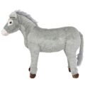 Peluche Burro de Montar Cinzento XXL