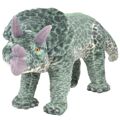 Peluche Brinquedo de Montar Dinossauro Triceratops  Verde XXL