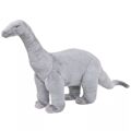 Peluche Brinquedo de Montar Dinossauro Braquiossauro  Cinza XXL