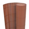 Cerca de Jardim Dupla Face Pvc 90x300 cm Castanho