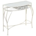 Mesa de Apoio Estilo Francês 82x39x76 cm Metal Branco