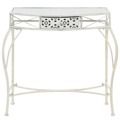 Mesa de Apoio Estilo Francês 82x39x76 cm Metal Branco