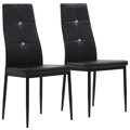 Cadeiras Sala Jantar 2 Un. 43x435x96cm Preto