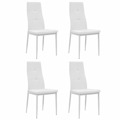 Cadeiras Sala Jantar 4 Un. 43x435x96cm Branco